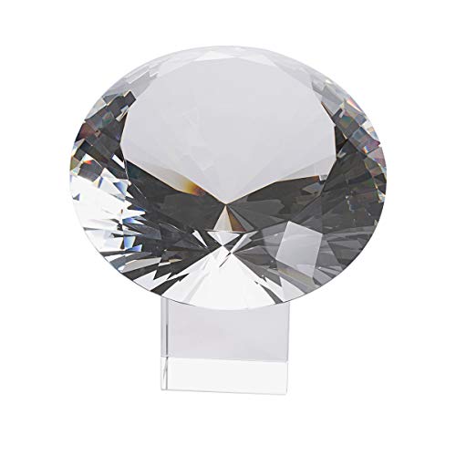 LONGWIN 200mm(8 inch) Big Crystal Diamond Paperweight Wedding Centerpiece - Image 1