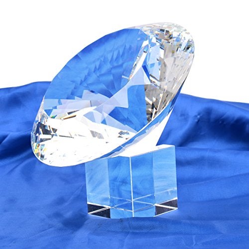 LONGWIN 200mm(8 inch) Big Crystal Diamond Paperweight Wedding Centerpiece - Image 3