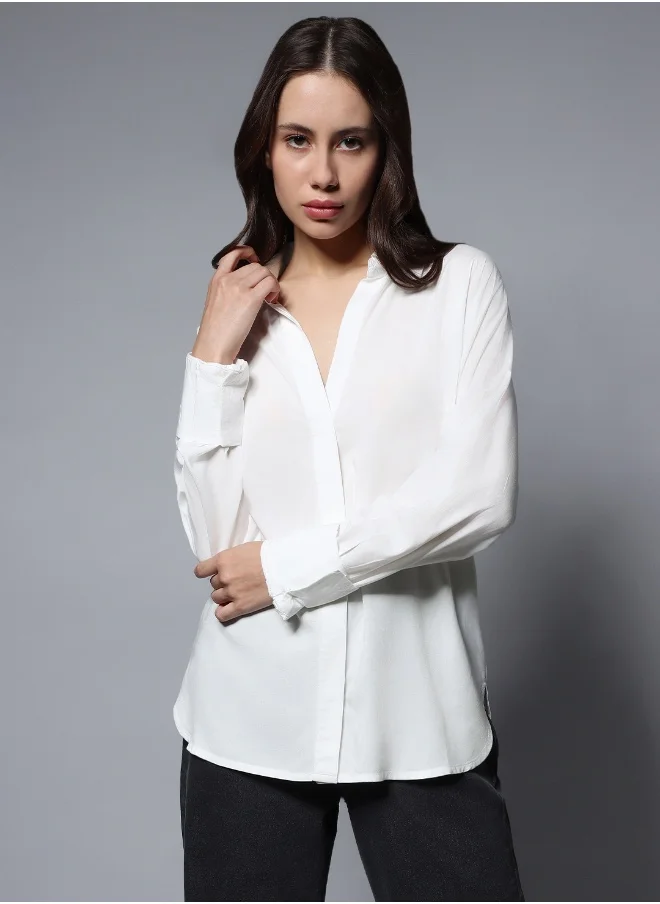 هاي ستار Women white Shirt