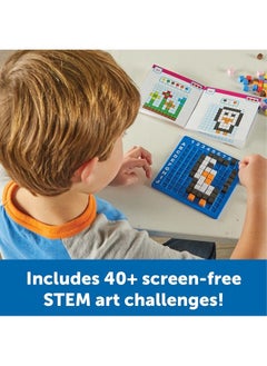 Learning Resources Stem Explorers Pixel Art Challenge 402 Pieces Ages 5+ Stem Toys For Kids Coding Basics For Kids Stem Activities For Classroom  - Image 5