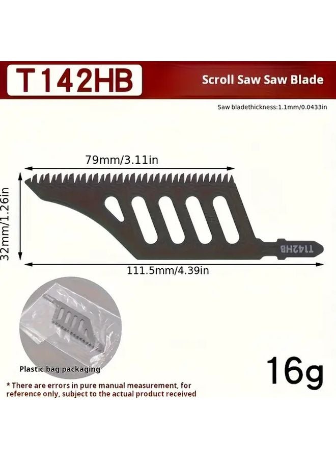2Pcs T142HB Steel Alloy Jigsaw Blades Heavy Duty Curved Saw Blades for Wood Plywood MDF - Image 4