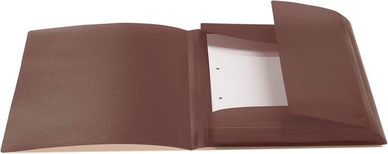 Herma Elastic Folder Translucent in Brown, A4, Sturdy Plastic, with 3 Inner Flaps, 1 Span Folder - Image 3
