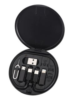 Generic USB C to Lightning Adapter Kit,Multi Charging Cable Case Convertor USB C to Type C/iOS Device/Micro Adapter Travel Data Cable Set Contains Card Storage，Phone Holder, Tray Eject Pin(Black)  - Image 3