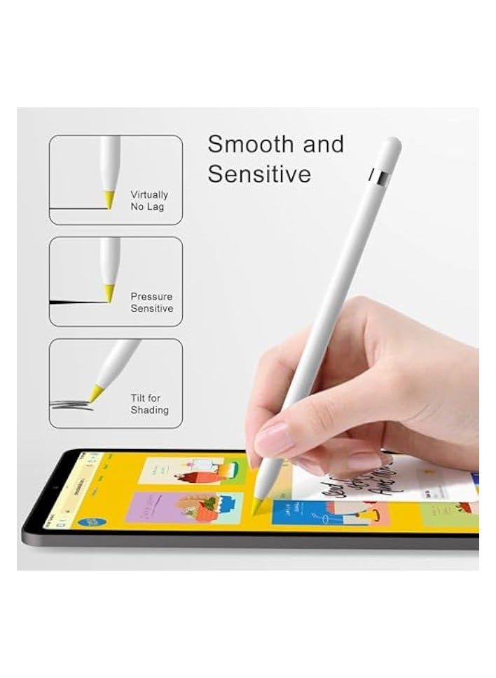 PROMASS Upgraded Replacement Tips for Apple Pencil, 4 Pcs Color Pen Tip Compatible with Apple Pencil Tips 2nd Generation/ 1st Generation/USB-C Pencil Tip (Red/Yellow/Pink/Blue) - Image 5