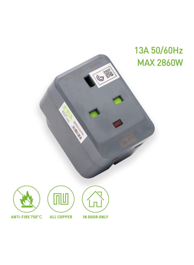HB 13A Adaptor Plug – UK Standard - Image 2