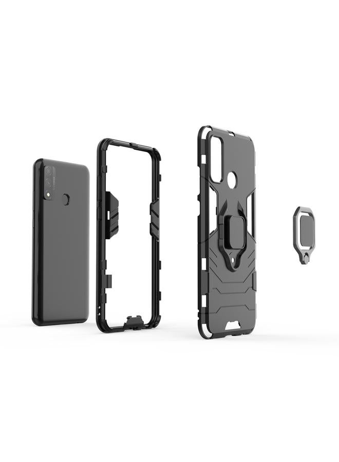 زبون جراب لهاتف Huawei P smart 2020 مصنوع من مادة PC + TPU ومضاد للسقوط مع حامل حلقي - Image 5