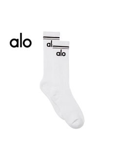 alo cotton socks 18cm long socks men's and women's cotton socks sports and leisure three pieces