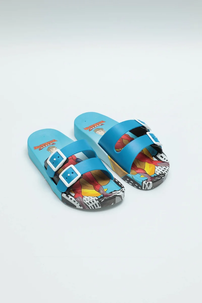 Gezer Summer Braveman Non-Slip Sole Two Buckle Boys' Slippers