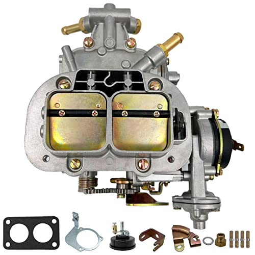 THUNDERMINGO Carburetor fits for Weber 38/38 Carburetor 2 Barrel Weber 38/38 DGV DGAS DGES Carb rebuild kit for Toyota Fiat Renault Ford VW Dodge Pickup BMW Daewoo Mitsubishi Electric Choke CFM390 4Cyl Cylinder - Image 1