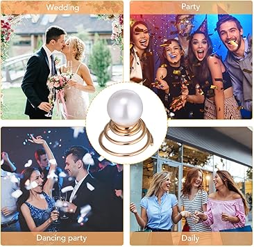 Lurrose 12pcs Pearl Spiral Hair Pins Twists Coils Hair Clip Pearl Swirl Clip Bridal Wedding Accessories for Women Girls - Image 5