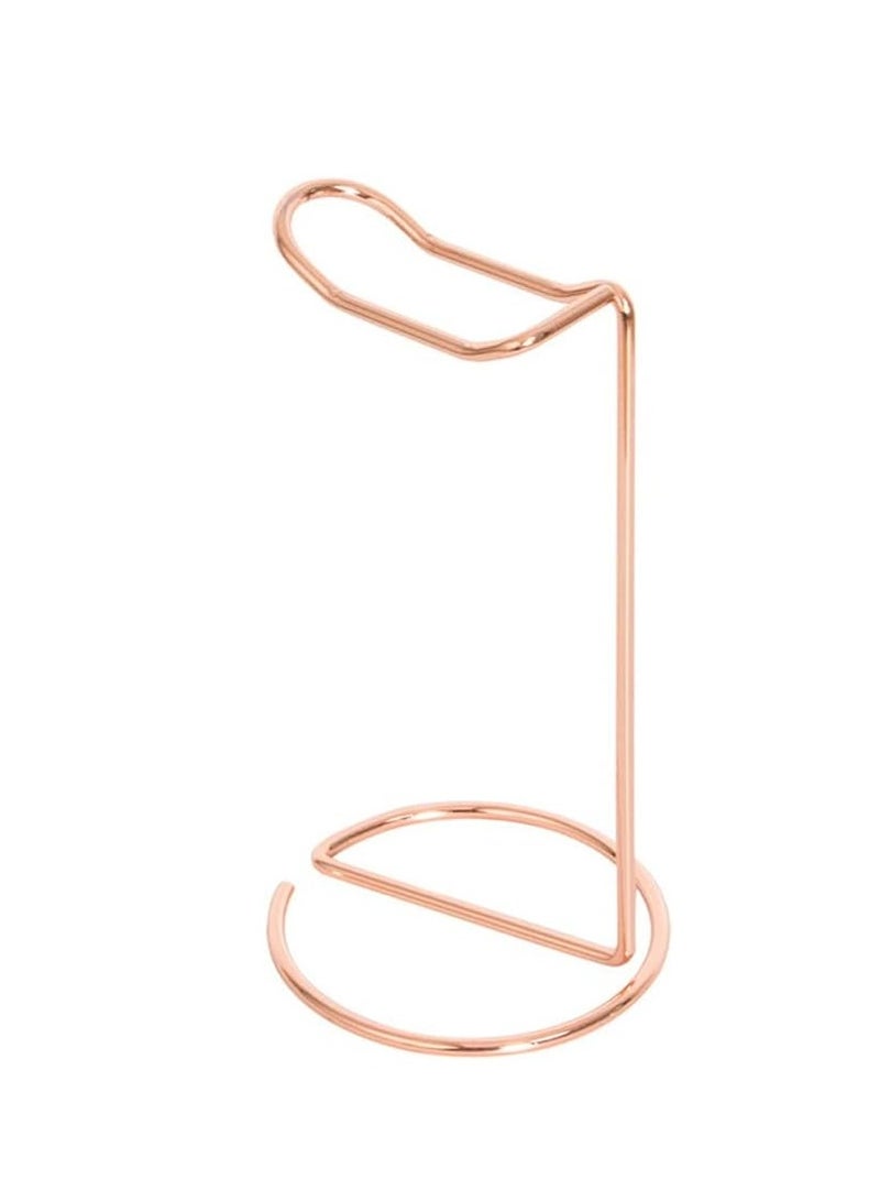 Simple Metal Headphone Storage Stand Fashion Home Iron Stand Creative Display Stand Headphone Stand Suitable for Headphones Headphone Table Home Office Headphones (Rose Gold) - Image 1