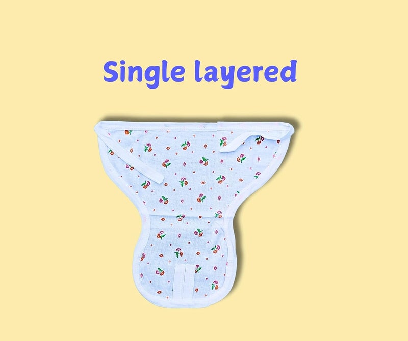 Sunuo Washable Reusable Multicolor Hosiery Cotton Diapers, Nappies, Langots for Newborn Babies (0-6 Months), Pack of 10, Soft, Breathable, Comfortable, Machine Washable - Image 4