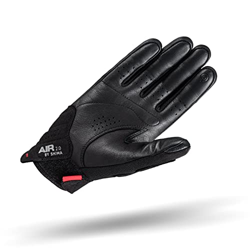 SHIMA AIR 2.0 MEN Motorcycle Gloves for Men - Ventilated, Summer Biker Riding Gloves Mesh with Knuckle and Finger Protectors, Reinforced Palm (Black, XXL) - Image 2