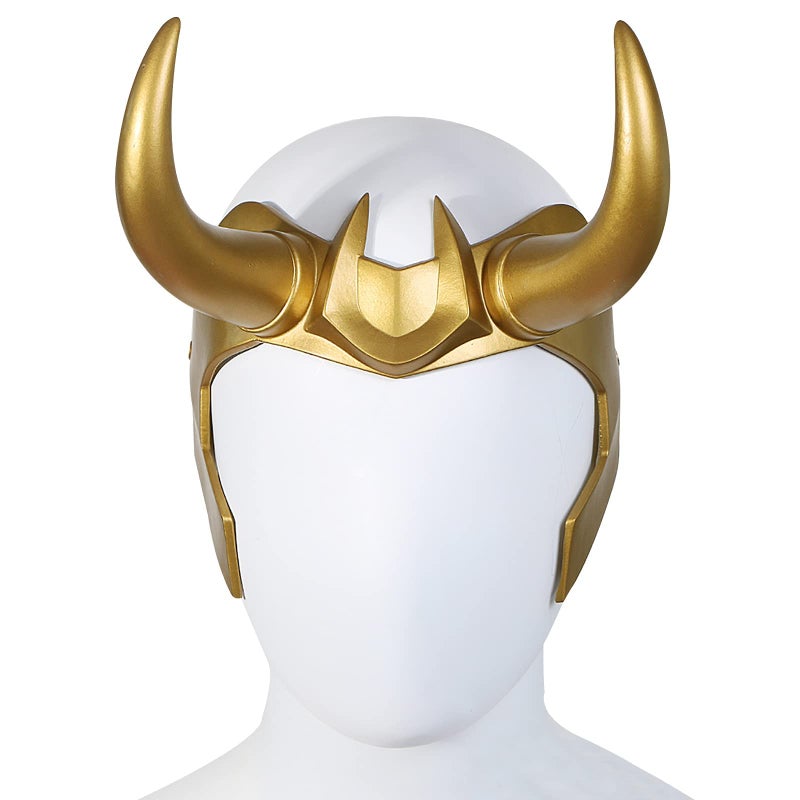 CAFELE Superhero Helmet Horns Cosplay, 2021 TV Superhero Series Movie Thor Ragnarok Superhero Crown Mask Cosplay Halloween Costume Accessories (Superhero Helmet) - Image 1