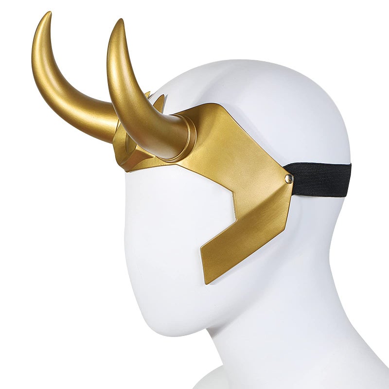 CAFELE Superhero Helmet Horns Cosplay, 2021 TV Superhero Series Movie Thor Ragnarok Superhero Crown Mask Cosplay Halloween Costume Accessories (Superhero Helmet) - Image 2