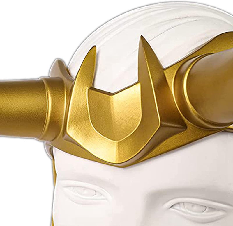 CAFELE Superhero Helmet Horns Cosplay, 2021 TV Superhero Series Movie Thor Ragnarok Superhero Crown Mask Cosplay Halloween Costume Accessories (Superhero Helmet) - Image 5
