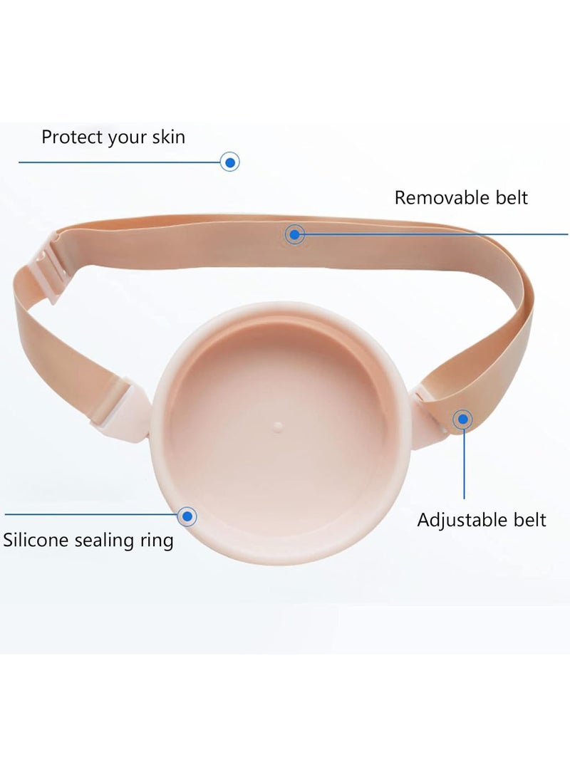 GGOOT Waterproof Bath Cover, Silicone Sealed Wound Protector Bath Assist Accessory, Shower Guard with Adjustable Belt, Security Shield Ostomy Shower Cover Stoma Ostomy Bath Cover  - Image 5