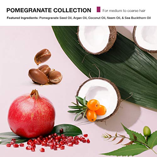 MOP Pomegranate Nourishing Mask For Medium to Coarse Hair, 8.45 Oz., Deep Conditioner, Reduces Frizz, Hydrates & Restores Dry, Dull Hair - Image 4