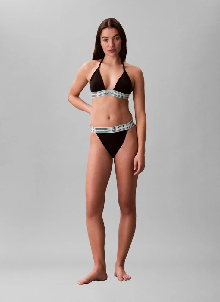 CALVIN KLEIN  Logo Band Swim Halter Triangle for Women | Best Price UAE