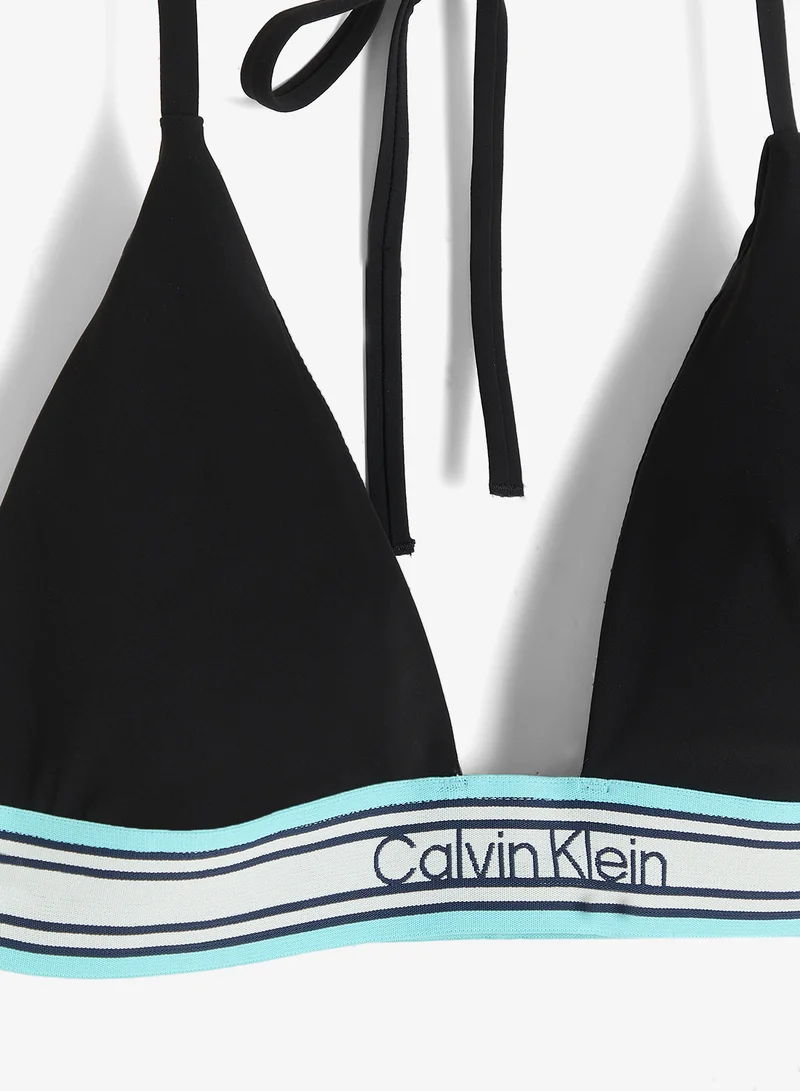 CALVIN KLEIN  Logo Band Swim Halter Triangle for Women | Best Price UAE