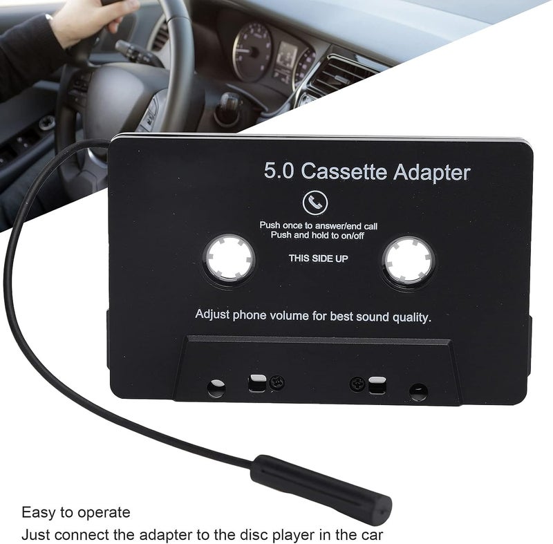 klarako Cassette Adapter, Transmitter Cassette Adapter MP3 Player Tape Audio Converter for Car - Image 2