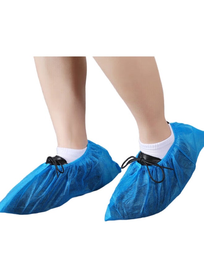 JAJALIN Disposable Shoe Covers, Non-Woven Fabric Shoe Covers [100 Pieces], Foot Covers, Thickened, Enlarged, Dust-Proof, Wear-Resistant, One Size Fits All - Image 3