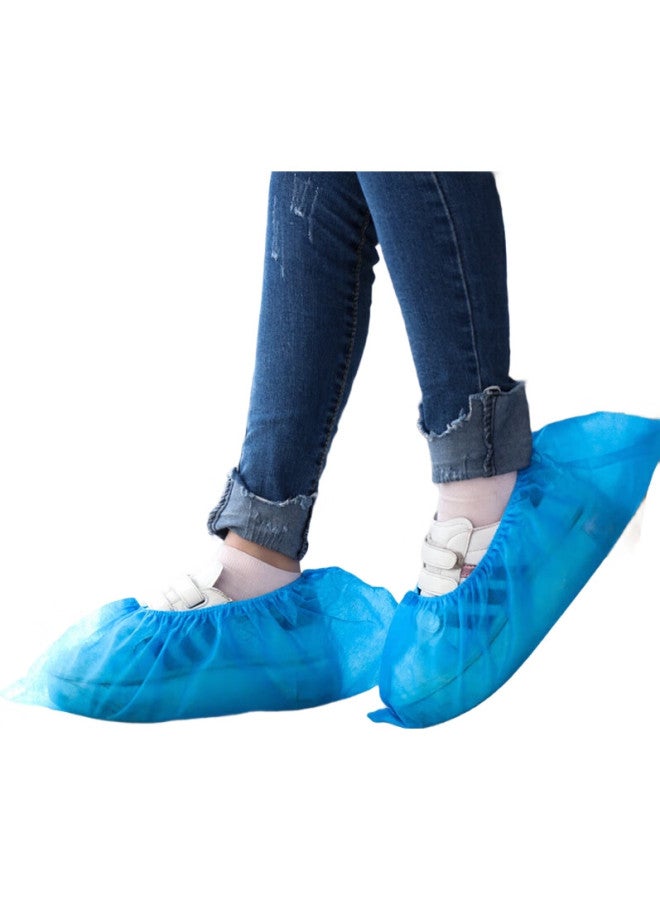 JAJALIN Disposable Shoe Covers, Non-Woven Fabric Shoe Covers [100 Pieces], Foot Covers, Thickened, Enlarged, Dust-Proof, Wear-Resistant, One Size Fits All - Image 2