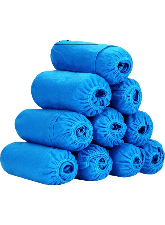 JAJALIN Disposable Shoe Covers, Non-Woven Fabric Shoe Covers [100 Pieces], Foot Covers, Thickened, Enlarged, Dust-Proof, Wear-Resistant, One Size Fits All - Image 1