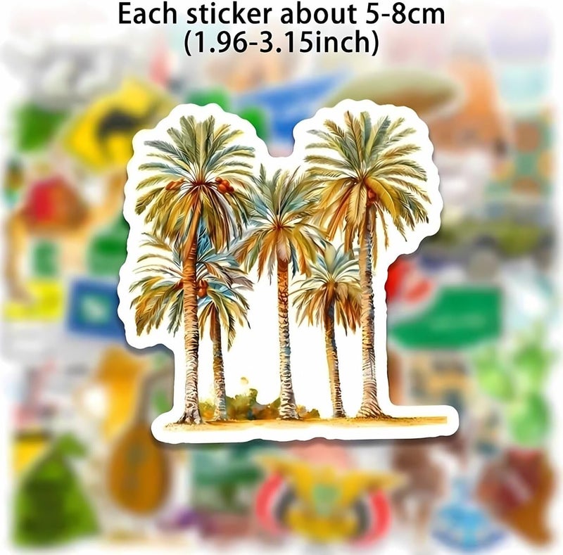 50Pcs Saudi Arabia Style Graffiti Sticker, Skateboard Riding Sticker And decals for Notebook, Luggage, Cup,Phone Personalized Decoration - Image 2