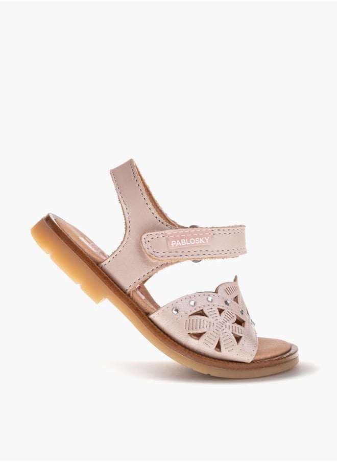 Pablosky - Girls' Strap Sandals with Hook and Loop Closure - Image 1