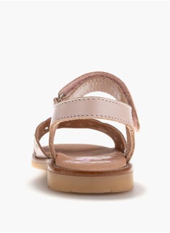 Pablosky Girls' Strap Sandals with Hook and Loop Closure  - Image 3