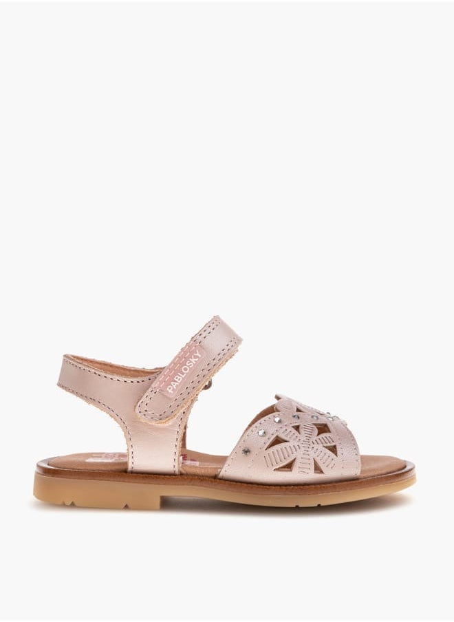 Pablosky - Girls' Strap Sandals with Hook and Loop Closure - Image 1