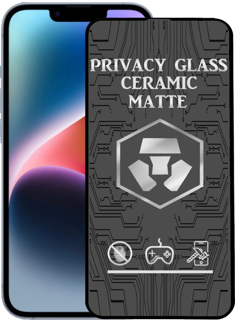 Go Accessory Iphone 14 Plus Compatible Matte Ceramic Privacy (Ghost) Screen Protector - pzsku/Z56E99DC888713317185BZ/45/_/1740601548/470adfc5-864e-4ba7-8ed6-a2fbea7e3ff1