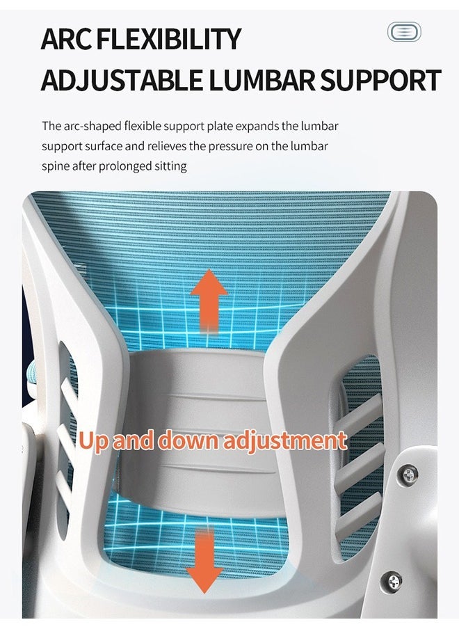 Arabest Gaming Chair Adjustable Mesh Staff Chair, Ergonomic Chair, Conference Chair, Comfortable And Sedentary Computer Chair, Home Office Chair - Image 5