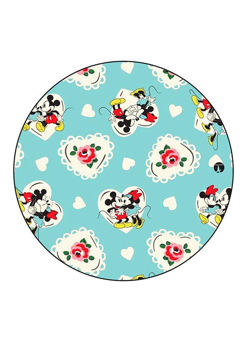 Flowers Printed Mouse Pad  Multicolour