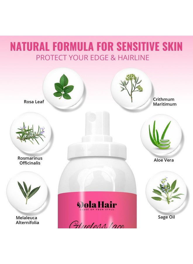 Dolahair - Olahair Lace Melting And Holding Spray Glueless Hair Adhesive For Wigs Lace Bond Adhesive Wig Spray Medium Hold Edge And Hairline Protect Wig Spray For Lace Front Wig Glue Spray Lace Melt Spray - Image 1