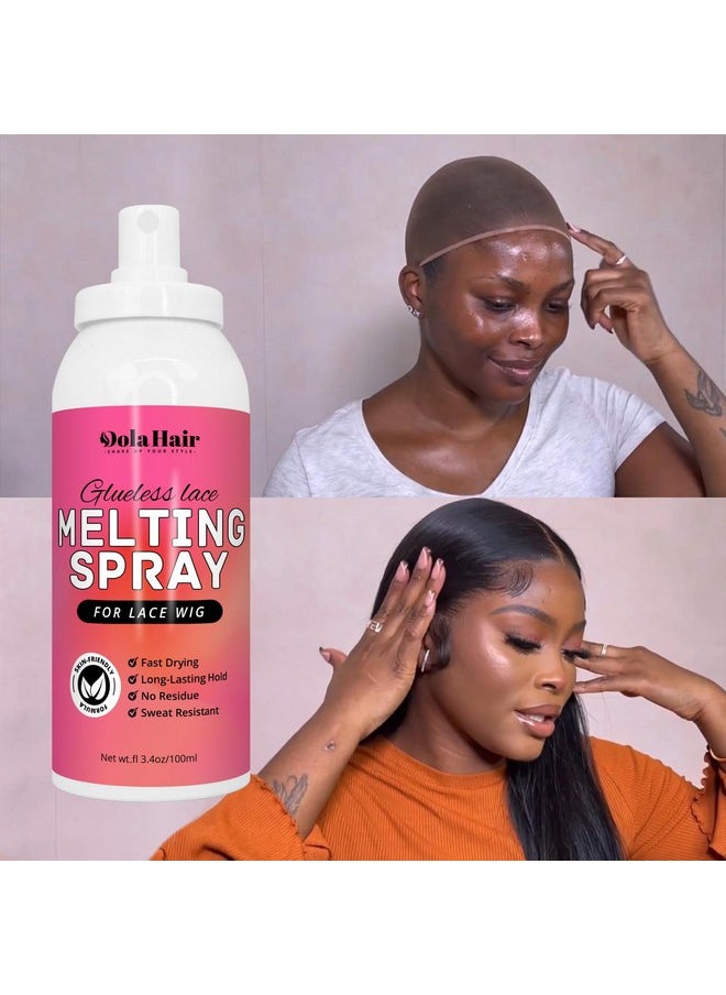 Dolahair - Olahair Lace Melting And Holding Spray Glueless Hair Adhesive For Wigs Lace Bond Adhesive Wig Spray Medium Hold Edge And Hairline Protect Wig Spray For Lace Front Wig Glue Spray Lace Melt Spray - Image 1