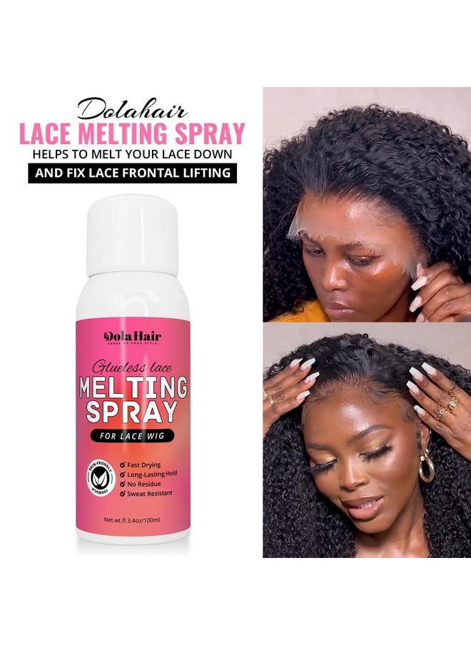 Dolahair - Olahair Lace Melting And Holding Spray Glueless Hair Adhesive For Wigs Lace Bond Adhesive Wig Spray Medium Hold Edge And Hairline Protect Wig Spray For Lace Front Wig Glue Spray Lace Melt Spray - Image 1