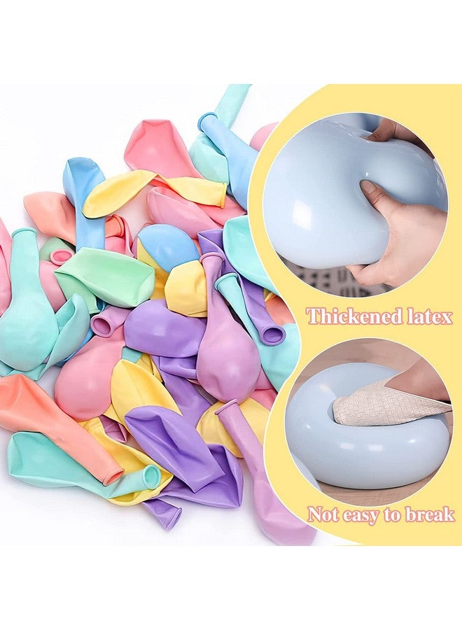 توي إكس إي بالونات باستيل مطاطية من TOYXE لتزيين الحفلات، وأعياد الميلاد، وحفلات الزفاف، وحفلات استقبال المولود الجديد، عبوة من 100 قطعة - Image 4