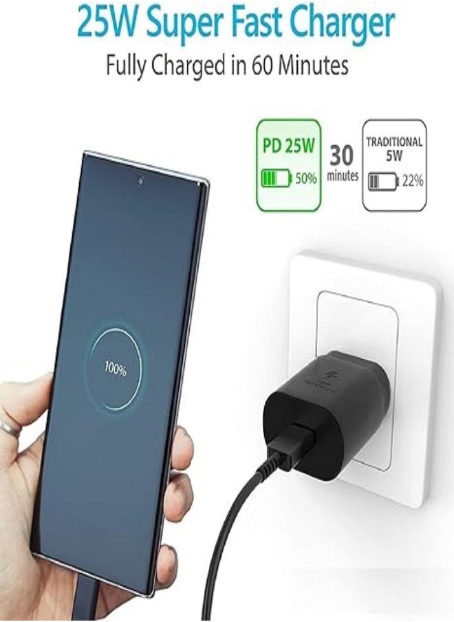 Samsung Super Fast Charger, 45W USB-C Super Fast Charging Wall Charger - PD GaN Power PPS Charger for Samsung Galaxy S24 S23 S22 Ultra Plus S20 Note10 Tab S8 Ultra