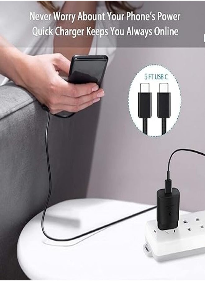 Generic Samsung Super Fast Charger, 45W USB-C Super Fast Charging Wall Charger - PD GaN Power PPS Charger for Samsung Galaxy S24 S23 S22 Ultra Plus S20 Note10 Tab S8 Ultra  - Image 5