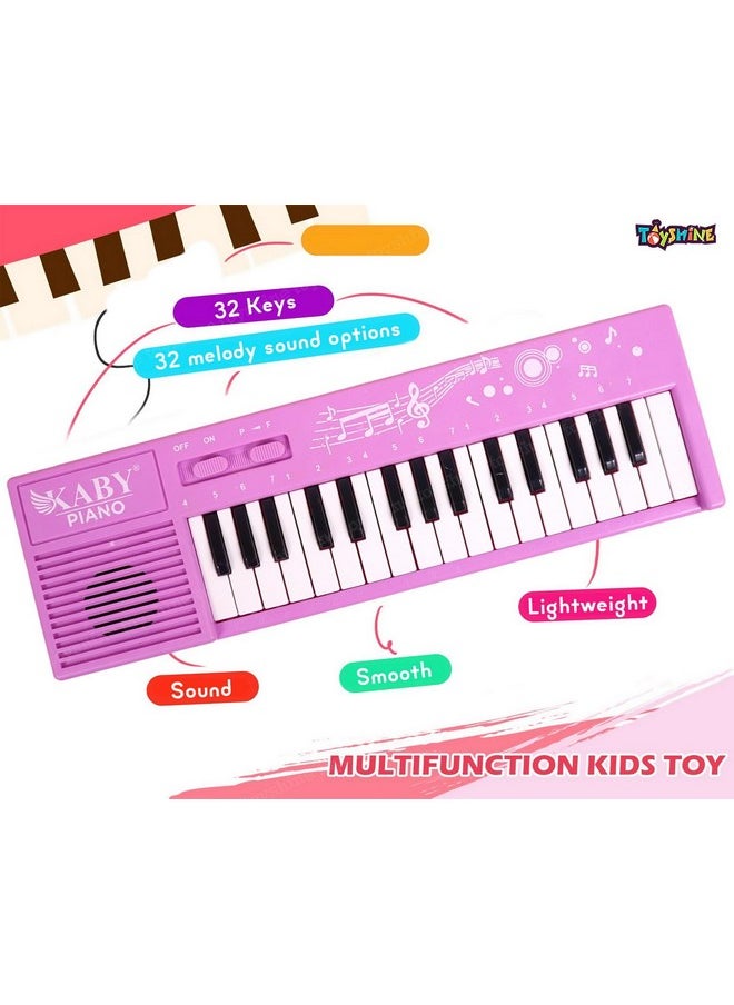 Toyshine Toyshine Portable 32 Keys & 32 Melody Sound Mini Keyboard Piano Musical Toys for Babies and Kids, 3+ Years Kids Piano  - Image 3