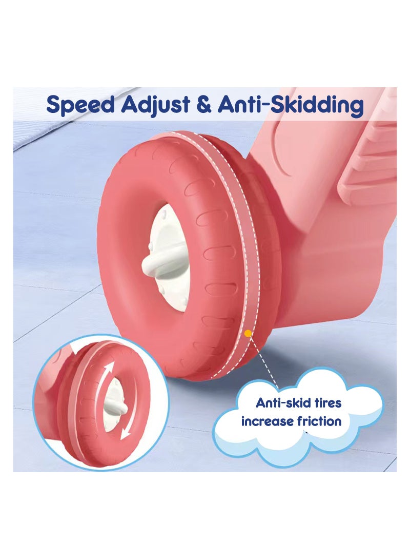 TEKNUM 3-In-1 Baby Walker, Learning Table Mode, Game Panel Mode with Musical keyboard - Pink - Image 5