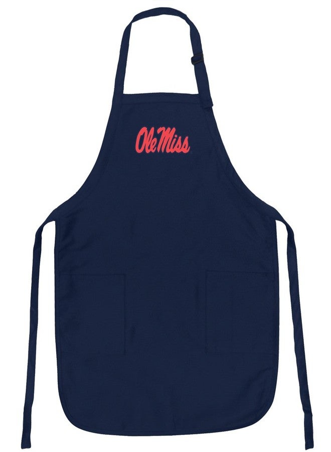 Broad Bay Ole Miss Apron Stain Release University of Mississippi Aprons with Pockets and Adjustable Neck - Image 1