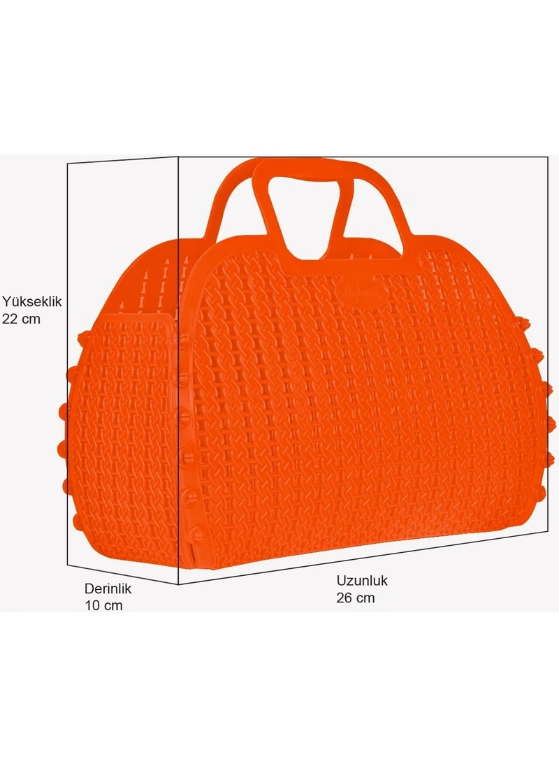 Ayyıldız Aykasa 221026 Orange Foldable Beach Bag