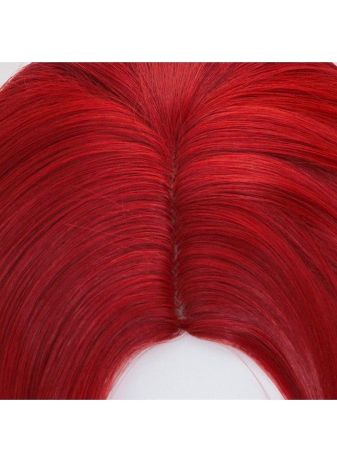 Coraline Oraline Long Red Wig Long Red For Women Straight Hair Natural Fashion Cute Synthetic Cosplay Halloween Costume Party Wig 27 Inch  - Image 5
