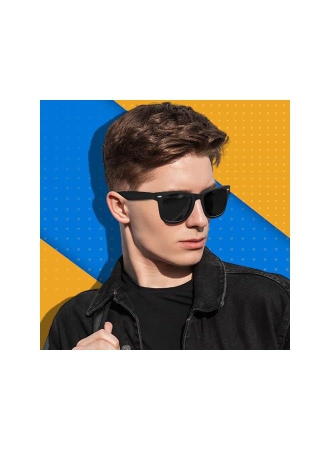 بروماس نظارات شمسية مستقطبة للرجال نظارات شمسية ريترو حماية من الأشعة فوق البنفسجية 400 للرجال والنساء أثناء القيادة - Image 2