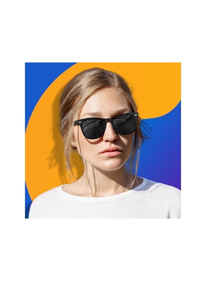 بروماس نظارات شمسية مستقطبة للرجال نظارات شمسية ريترو حماية من الأشعة فوق البنفسجية 400 للرجال والنساء أثناء القيادة - Image 3