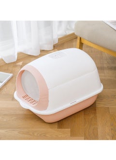 Arabest Cat Litter Box Fully Enclosed Large Cat Litter Box Extra Large Enclosed Cat Litter Box Pink  - Image 5