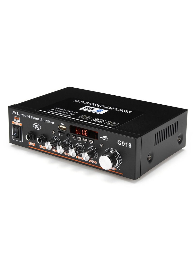 Generic 360W G919 Mini Amplificador Audio bluetooth Stereo Power Amplifier FM SD Hifi 2CH Amp Music Player Power Amplifier Car 12V 220V  - Image 3